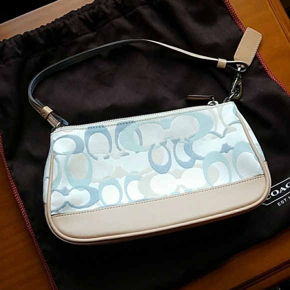 Coach Handbags - Coach blue 💙 "Optic" mini bag